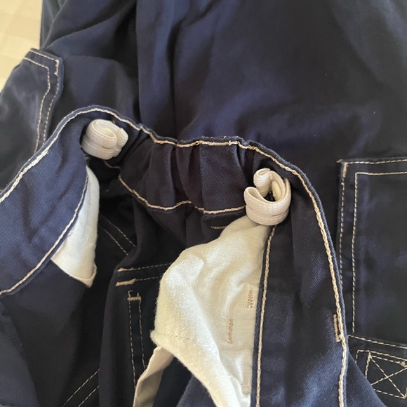 Boys Hanna Andersson Cargo Navy Blue With Tan Stitching- Size 130/8 - Picture 6 of 6